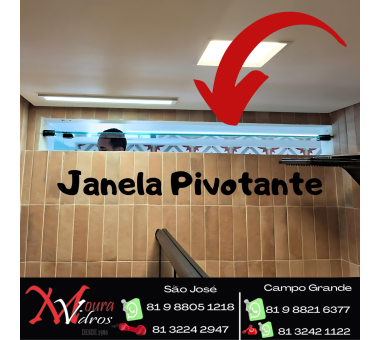 JANELA PIVOTANTE DE BANHEIRO